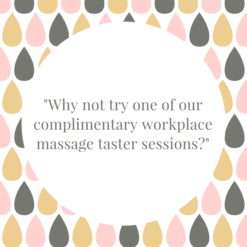 Why not try one of our complimentary massages